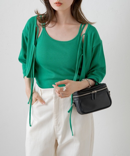 Kastane（カスタネ）の「バニティBAG（ショルダーバッグ・レディース・ブラック/アイボリー/ピンク・FREE）」の15枚目の写真