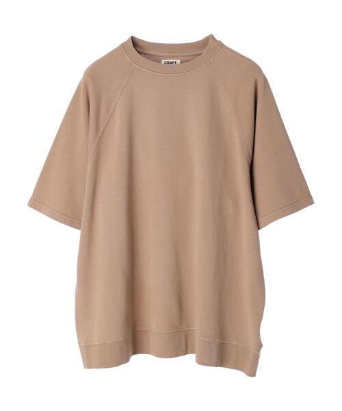 CRAFT STANDARD BOUTIQUE(クラフトスタンダードブティック)の「ピグメントダイラグランH/Sスウェット *(Tシャツ/カットソー・レディース・チャコールグレー/ライトブラウン/ライトグレー/ブルー/レッド・FREE)」の9枚目の写真