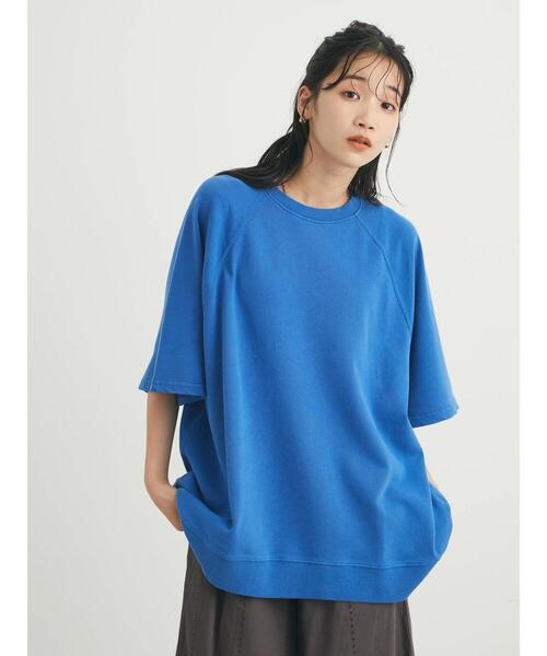 CRAFT STANDARD BOUTIQUE(クラフトスタンダードブティック)の「ピグメントダイラグランH/Sスウェット *(Tシャツ/カットソー・レディース・チャコールグレー/ライトブラウン/ライトグレー/ブルー/レッド・FREE)」の17枚目の写真