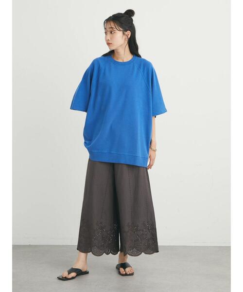 CRAFT STANDARD BOUTIQUE(クラフトスタンダードブティック)の「ピグメントダイラグランH/Sスウェット *(Tシャツ/カットソー・レディース・チャコールグレー/ライトブラウン/ライトグレー/ブルー/レッド・FREE)」の19枚目の写真