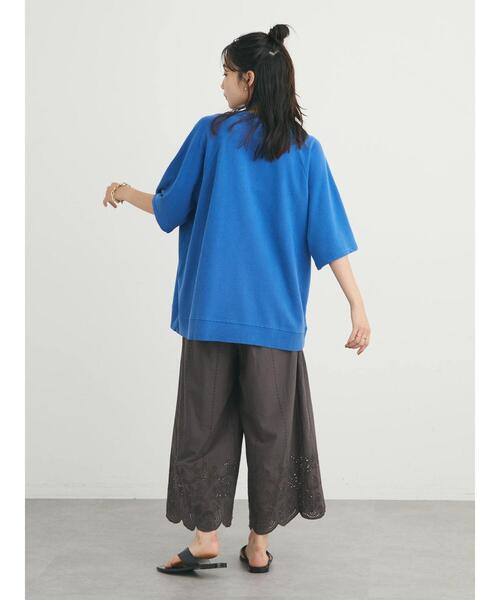 CRAFT STANDARD BOUTIQUE(クラフトスタンダードブティック)の「ピグメントダイラグランH/Sスウェット *(Tシャツ/カットソー・レディース・チャコールグレー/ライトブラウン/ライトグレー/ブルー/レッド・FREE)」の20枚目の写真