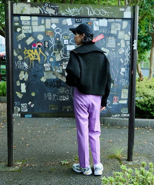 Auntie Rosa Holiday（アンティローザホリデー）の「ビッグカラーフルジップカーデ（カーディガン/ボレロ・レディース・ブラック/グリーン・FREE）」の15枚目の写真