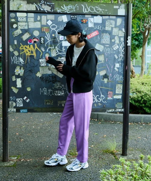 Auntie Rosa Holiday（アンティローザホリデー）の「ビッグカラーフルジップカーデ（カーディガン/ボレロ・レディース・ブラック/グリーン・FREE）」の16枚目の写真