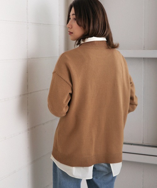 Bou Jeloud(ブージュルード)の「星ジャガードモックネックニットトップス(ニット/セーター・レディース・ブラック/ブルー/キャメル・FREE)」の10枚目の写真