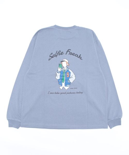 BACK NUMBER（バックナンバー）の「【BACK NUMBER】すまぼロンＴ（Tシャツ/カットソー・メンズ・ブルー/ホワイト/ブラック・L/S/XL/M）」の4枚目の写真