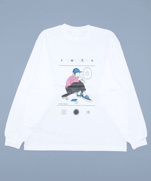 BACK NUMBER（バックナンバー）の「【BACK NUMBER】すまぼロンＴ（Tシャツ/カットソー・メンズ・ブルー/ホワイト/ブラック・L/S/XL/M）」の5枚目の写真