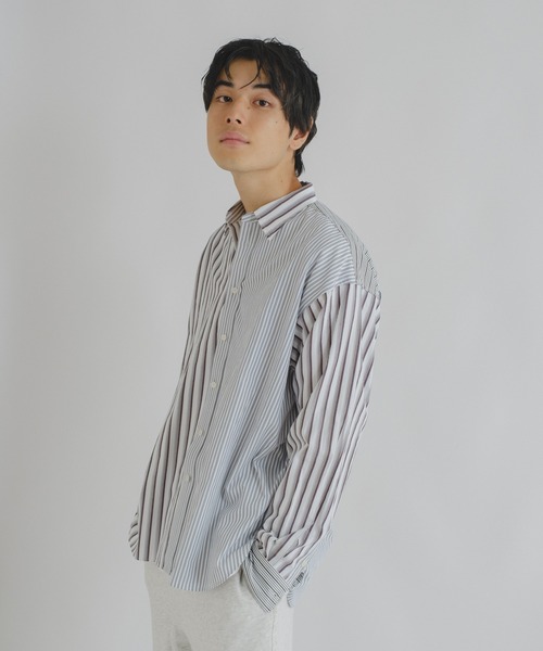 WHIMSIC（ウィムジック）の「【WHIMSIC】パッチワークストライプ