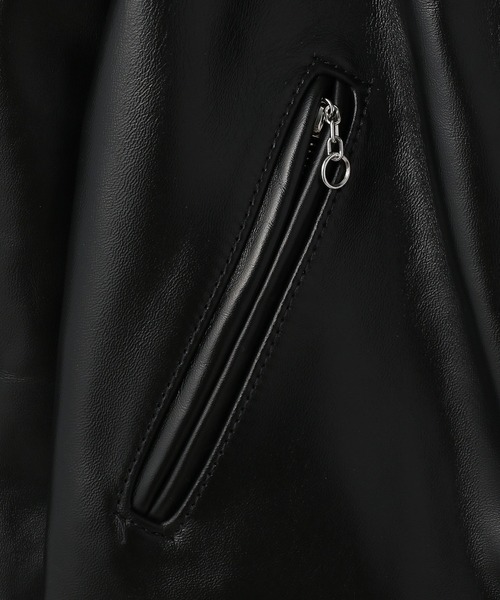 schott（ショット）の「Schott/ショット/613UHT HORSEHIDE ONESTAR TALL/ホースハイド ワンスタートール（ライダースジャケット・メンズ・ブラック・36/34/44/40/42/38）」の9枚目の写真