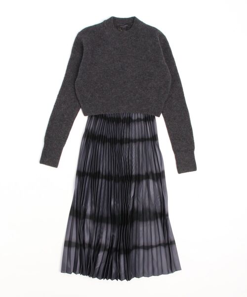 ALLSAINTS（オールセインツ）の「CURTIS 2-IN-1 TIE DYE MIDI DRESS | CURTIS 2-IN-1 タイダイ ミディ ドレス・ワンピース（ワンピース・レディース・グレー系その他・XS/M/S/L）」の9枚目の写真