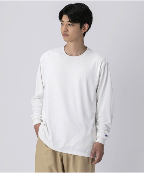 MIZUNO SPORTS STYLE（ミズノスポーツスタイル）の「ルーズフィットロングスリーブＴシャツ［ユニセックス］（Tシャツ/カットソー・メンズ・ブラック/グレー/オフホワイト・M/L/XL/S）」の2枚目の写真