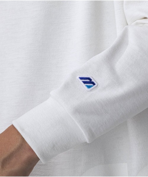 MIZUNO SPORTS STYLE（ミズノスポーツスタイル）の「ルーズフィットロングスリーブＴシャツ［ユニセックス］（Tシャツ/カットソー・メンズ・ブラック/グレー/オフホワイト・M/L/XL/S）」の13枚目の写真
