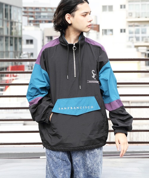 8(eight)（エイト）の「ナイロンハーフZIPブルゾン（ブルゾン