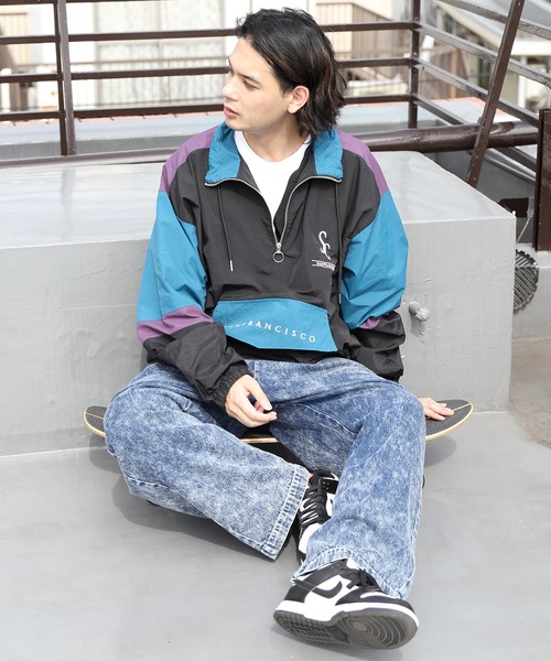 ハーフスリーブブルゾン （オフホワイト） OFF-WHITE (オフホワイト) ブループリント プルオーバー 長袖