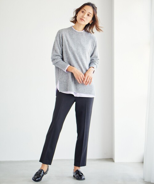 J.PRESS(ジェイプレス)の「【洗える】チェルビック テーパード パンツ(その他パンツ・レディース・ブラック系/ベージュ系/ライトグレー系・T17/T15/T13)」の13枚目の写真