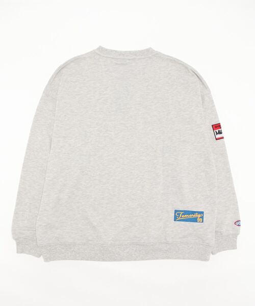 CERCA（チェルカ）の「BG/TC裏毛ワッペン付きトレーナー（スウェット・メンズ・ブルー/グレー/ホワイト/グリーン/ブラック・LARGE/MEDIUM）」の10枚目の写真