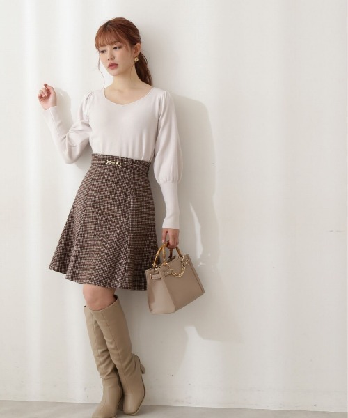 PROPORTION BODY DRESSING（プロポーションボディドレッシング）の「ボリュームパフスリーブニット / 1212270009（ニット/セーター・レディース・ボルドー/ブラック/グリーン系その他/オフホワイト・SMALL/MEDIUM）」の7枚目の写真