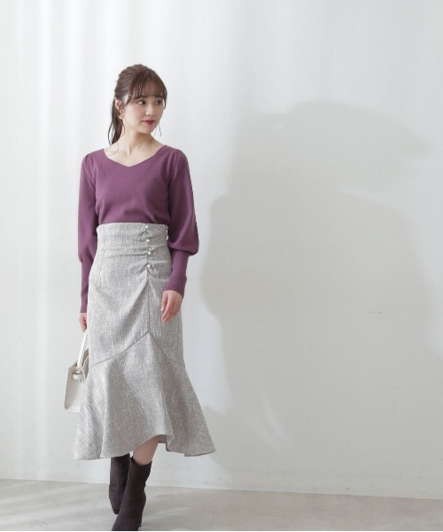 PROPORTION BODY DRESSING（プロポーションボディドレッシング）の「ボリュームパフスリーブニット / 1212270009（ニット/セーター・レディース・ボルドー/ブラック/グリーン系その他/オフホワイト・SMALL/MEDIUM）」の15枚目の写真