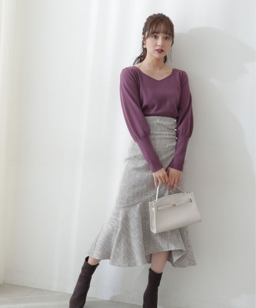 PROPORTION BODY DRESSING（プロポーションボディドレッシング）の「ボリュームパフスリーブニット / 1212270009（ニット/セーター・レディース・ボルドー/ブラック/グリーン系その他/オフホワイト・SMALL/MEDIUM）」の16枚目の写真