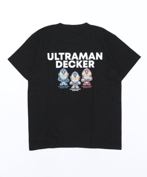 BANDAI（バンダイ）の「ウルトラマンデッカー　デフォルメTシャツコレクション【大人用】（Tシャツ/カットソー・メンズ・ブラック・MEDIUM/LARGE/X-LARGE）」の2枚目の写真