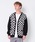 BEDWIN & THE HEARTBREAKERS�i�x�h�E�B�� �A���h �U �n�[�g�u���C�J�[�Y�j�́uL/S JACQUARD CARDIGAN 'LELAND'�i�J�[�f�B�K��/�{�����j�v�b�z���C�g×�u���b�N