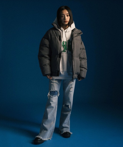 Ressaca（レサーカ）の「オーバーサイズ ファイバーダウンジャケット（ダウンジャケット/コート・メンズ・チャコールグレー/ブラック/ネイビー/ベージュ/グレー/オフホワイト・L/XL/M）」の9枚目の写真