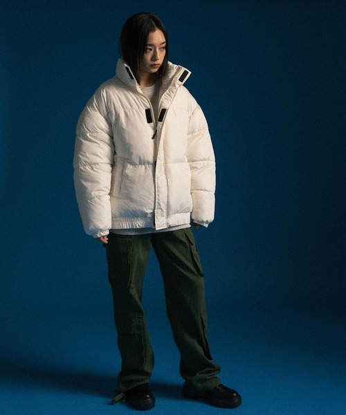 Ressaca（レサーカ）の「オーバーサイズ ファイバーダウンジャケット（ダウンジャケット/コート・メンズ・チャコールグレー/ブラック/ネイビー/ベージュ/グレー/オフホワイト・L/XL/M）」の13枚目の写真