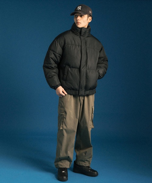 Ressaca（レサーカ）の「オーバーサイズ ファイバーダウンジャケット（ダウンジャケット/コート・メンズ・チャコールグレー/ブラック/ネイビー/ベージュ/グレー/オフホワイト・L/XL/M）」の20枚目の写真