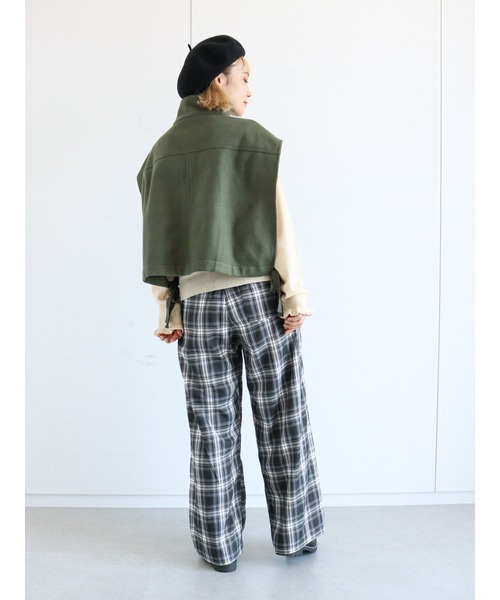 ehka sopo（エヘカソポ）の「チェックワイドパンツ（その他パンツ