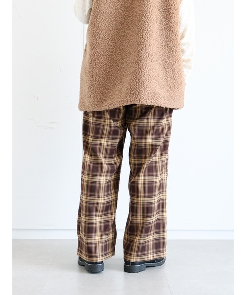 ehka sopo（エヘカソポ）の「チェックワイドパンツ（その他パンツ・レディース・グレー/ブラウン/ネイビー・ﾌﾘ-）」の13枚目の写真