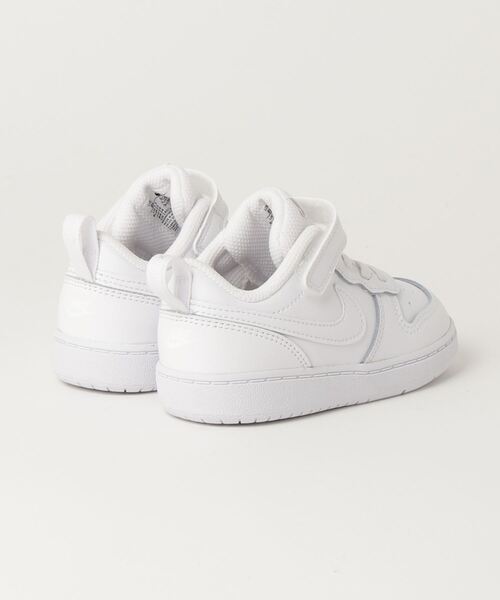 NIKE(ナイキ)の「NIKE COURT BOROUGH LOW 2 TDV ナイキ コートバーロウLOW2TDV(スニーカー・キッズ・ホワイト/ホワイト系その他/ホワイト×ブラック・15cm/14cm/16cm)」の8枚目の写真