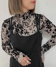 apres jour mignon | フロッキープリントトップス【ZOZOTOWN限定アイテム】(Tシャツ/カットソー)