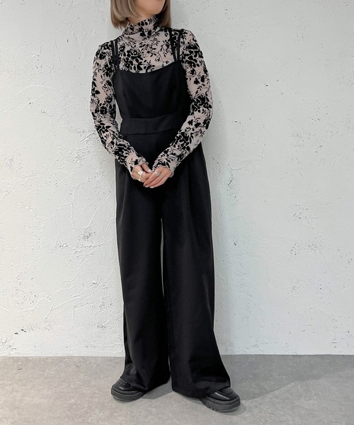 apres jour mignon(アプレジュールミニョン)の「フロッキープリントトップス【ZOZOTOWN限定アイテム】(Tシャツ/カットソー・レディース・ブラック/グレー/アイボリー・X-LARGE/フリー)」の21枚目の写真