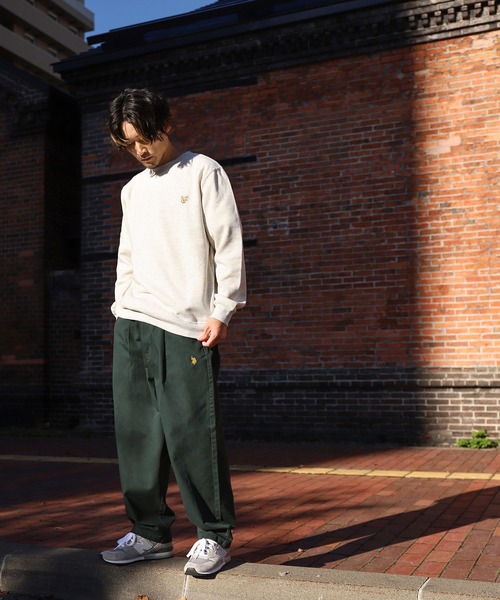 U.S. POLO ASSN.（ユーエスポロアッスン）の「【U.S. POLO ASSN】 デニム ツイル バギー イージーパンツ / スケーターパンツ（チノパンツ・メンズ・ベージュ/グリーン/ブルー/サックスブルー/ブラック・SMALL/MEDIUM/LARGE/X-LARGE）」の9枚目の写真