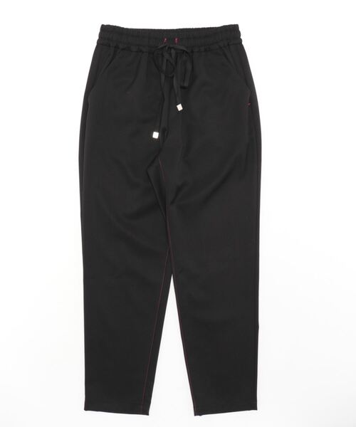 Q（キュー）の「ウォッシャブルツイルイージーパンツ（その他パンツ・レディース・ブラック/アイボリー/ライトオリーブ・MEDIUM）」の14枚目の写真