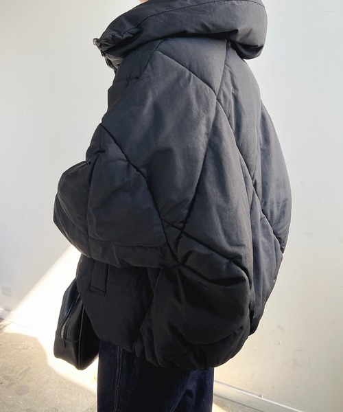 Futier land(フューティアランド)の「ダイヤキルトフェイクダウンジャケット(ダウンジャケット/コート・レディース・モカ/アイボリー/ライトカーキ/ブラック・MEDIUM)」の14枚目の写真