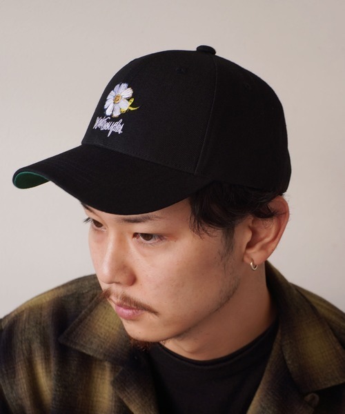 PARKS TOKYO SELECT（パークストウキョウセレクト）の「【（What it isNt) ART BY MARKGONZALES】フラワー 刺繍 ローキャップ（キャップ・レディース・ホワイト/グリーン/ベージュ/ブラック・FREE）」の2枚目の写真