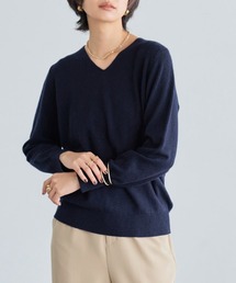 100%」に該当するニット/セーター（Vネック / カシミヤ