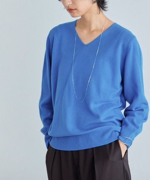 RASW（ラス）の「[RASW]カシミヤ100％Vネックニット（ニット/セーター
