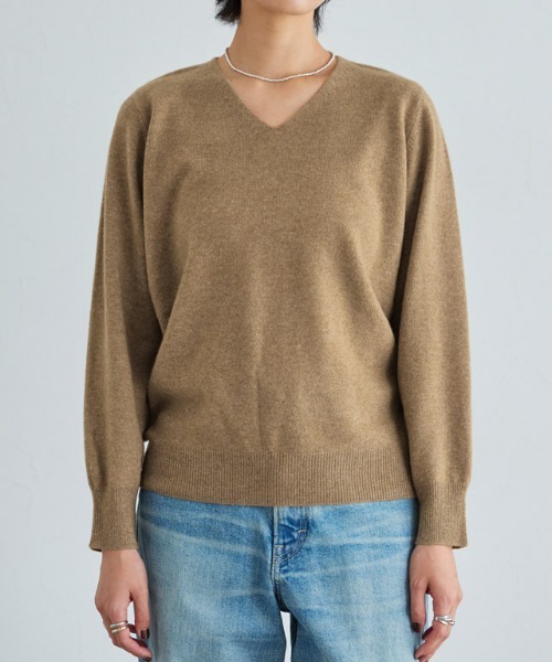 RASW]カシミヤ100％Vネックニット（ニット/セーター）｜RASW（ラス）の