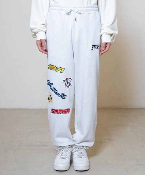 STARTER（スターター）の「∴WEGO/STARTER別注ワッペンスウェットパンツ（スウェットパンツ・メンズ・グレー系その他・LARGE/MEDIUM）」の3枚目の写真