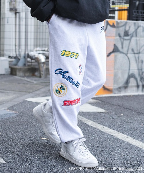STARTER（スターター）の「∴WEGO/STARTER別注ワッペンスウェットパンツ（スウェットパンツ・メンズ・グレー系その他・LARGE/MEDIUM）」の14枚目の写真