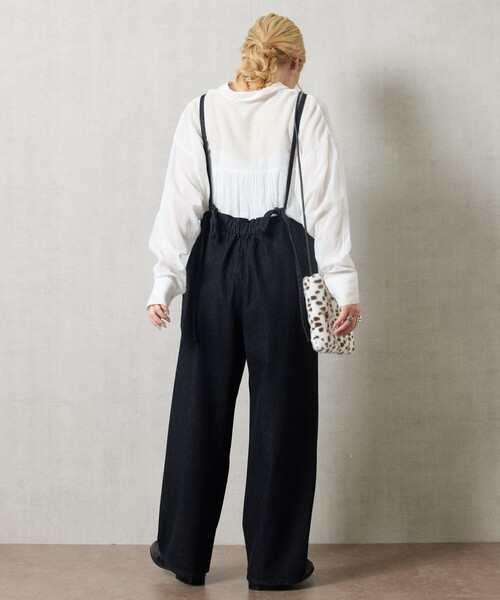 FREAK'S STORE（フリークスストア）の「【限定展開】紐デニムサロペット（サロペット/オーバーオール・レディース・ブラック/グレー/ナチュラル/ネイビー・SMALL/MEDIUM）」の17枚目の写真