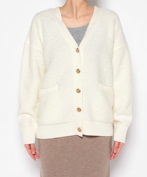 allureville（アルアバイル）の「ブークレーコンビカーディガン