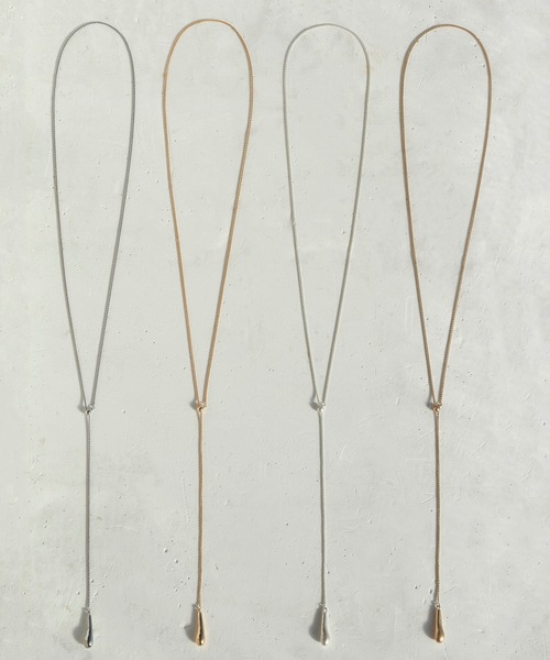 GOLDY(ゴールディ)の「"Y"シェイプ ニュアンス ドロップ ロング ネックレス(ネックレス・メンズ・シルバー/ゴールド/シルバー系その他/ゴールド系その他・FREE)」の13枚目の写真
