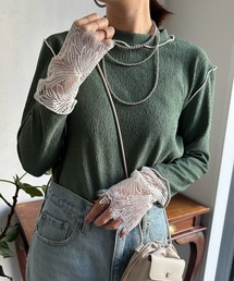 カフスレースメロートップス