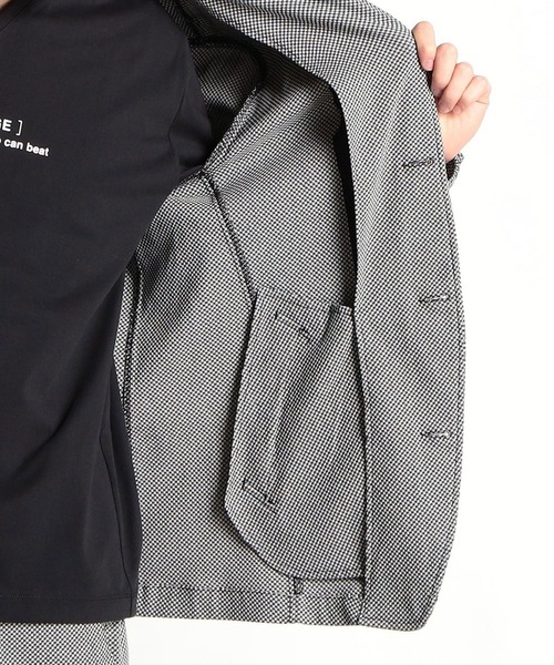 HIDEAWAYS NICOLE（ハイダウェイニコル）の「ハニカムドビーストレッチジャケット（その他アウター・メンズ・オフホワイト/ブラック/ライトグレー/ネイビー・MEDIUM/LARGE/X-LARGE）」の12枚目の写真