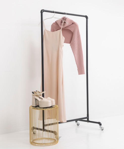 DearMyLoveMillor(ディアマイラブミラー)の「ダイヤカットキャミワンピ(ワンピース・レディース・ブラック/ベージュ・MEDIUM/LARGE/X-LARGE/XX-LARGE)」の6枚目の写真