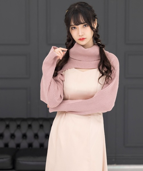 DearMyLoveMillor(ディアマイラブミラー)の「ダイヤカットキャミワンピ(ワンピース・レディース・ブラック/ベージュ・MEDIUM/LARGE/X-LARGE/XX-LARGE)」の3枚目の写真