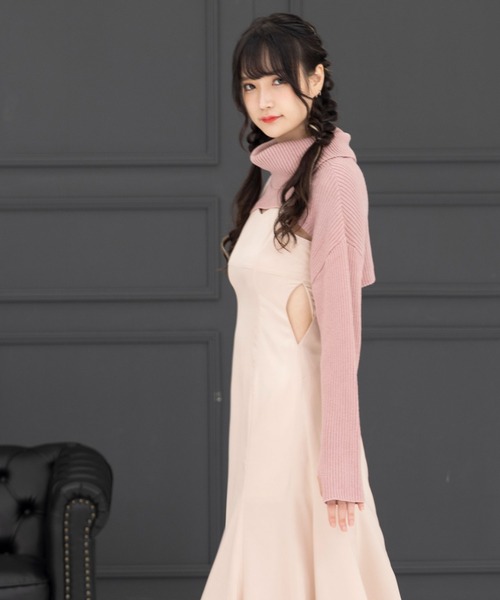 DearMyLoveMillor(ディアマイラブミラー)の「ダイヤカットキャミワンピ(ワンピース・レディース・ブラック/ベージュ・MEDIUM/LARGE/X-LARGE/XX-LARGE)」の10枚目の写真