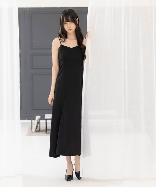 DearMyLoveMillor(ディアマイラブミラー)の「ダイヤカットキャミワンピ(ワンピース・レディース・ブラック/ベージュ・MEDIUM/LARGE/X-LARGE/XX-LARGE)」の17枚目の写真